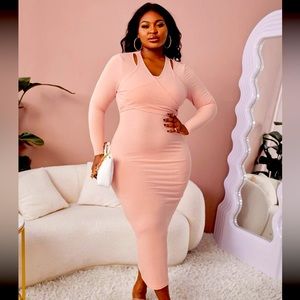 SHEIN SXY Plus Cut Out Detail Bodycon Dress